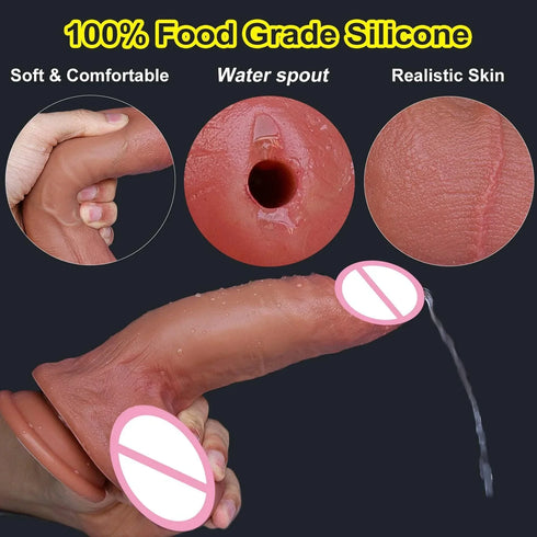 Water Spray Suction Cup Dildo - MiamiTeenyWeenyBikini.Com