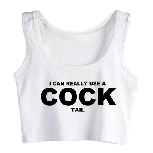 I Can Really Use A Cocktail Crop Top