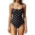 Dot Print Spaghetti Strap Swimsuit - MiamiTeenyWeenyBikini.Com