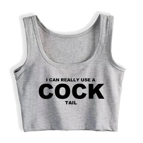 I Can Really Use A Cocktail Crop Top - MiamiTeenyWeenyBikini.Com