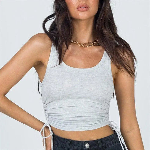 Ribbed Crop Top - MiamiTeenyWeenyBikini.Com