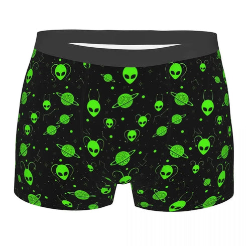 Green Alien UFO Moon Briefs - MiamiTeenyWeenyBikini.Com