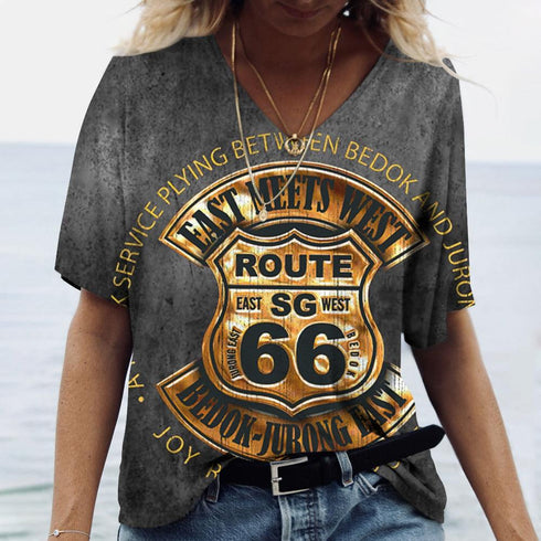 US Route 66 Print Tops
