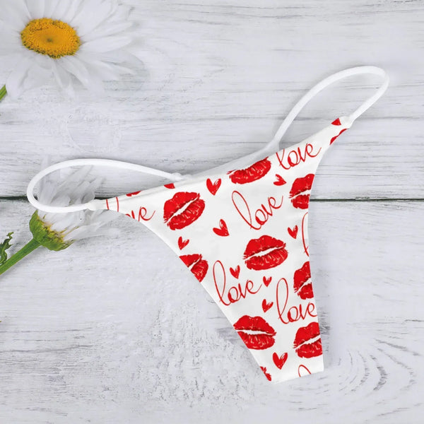 Kiss Me Thong - MiamiTeenyWeenyBikini.Com