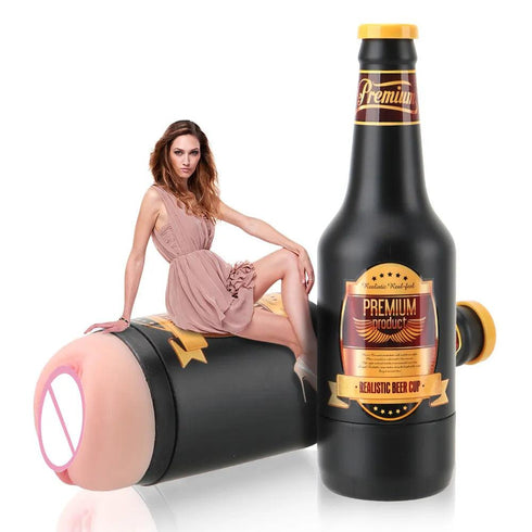 Male Masturbator Portable Beer Bottle