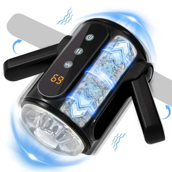 Foldable Handles Men's Masturbator - MiamiTeenyWeenyBikini.Com