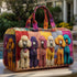 Poodle Dogs Quilted Duffle Bag Funny Retro Travel Tote Handbag Men Women Outdoor Weekender Bag - MiamiTeenyWeenyBikini.Com.