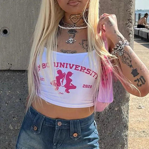 Bimbo University Crop Top - MiamiTeenyWeenyBikini.Com