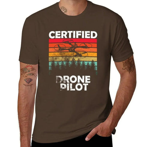 Certified Drone Pilot T-Shirt - MiamiTeenyWeenyBikini.Com