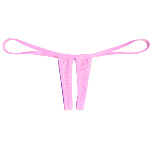 Sexy Low-Waist Open-Crotch Thong Bikini - MiamiTeenyWeenyBikini.Com