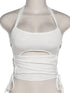 Sleeveless Bandage Halter Tank Top