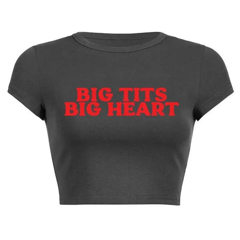Big Tits Big Heart Crop Top