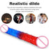Double Head Two Colors Realistic Dildo - MiamiTeenyWeenyBikini.Com