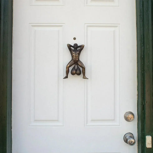 Funny Knocking Ornaments, Doorbell Sounding Door Decoration Resin Pendant - MiamiTeenyWeenyBikini.Com