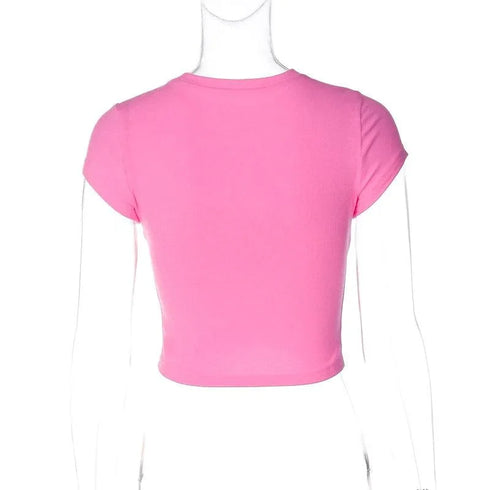 Euro Trash Pink Tee - MiamiTeenyWeenyBikini.Com