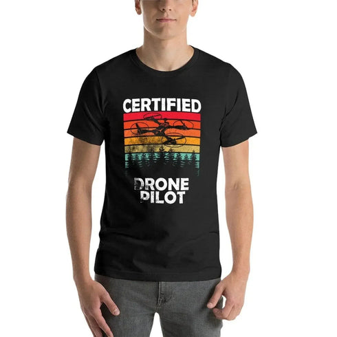 Certified Drone Pilot T-Shirt - MiamiTeenyWeenyBikini.Com