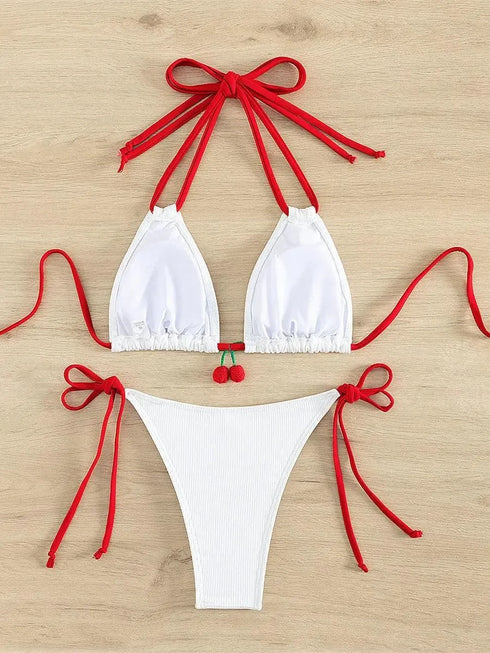 Strawberry Designer Bikini - MiamiTeenyWeenyBikini.Com
