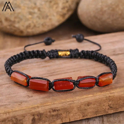 Natural Tourmaline Woven Bracelet