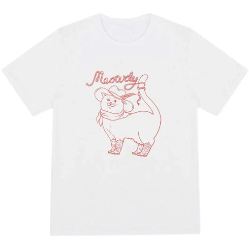 Meowdy Cowboy Cat T-Shirt
