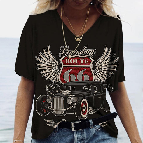 US Route 66 Print Tops