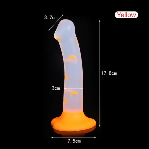 Jelly Glow Silicone Dildos - MiamiTeenyWeenyBikini.Com