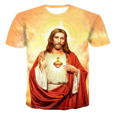 Jesus 3D Print T-Shirt - MiamiTeenyWeenyBkini.Com