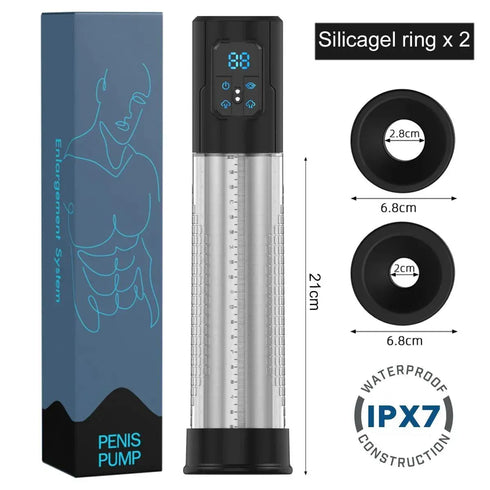 Waterproof Electric Penis Pump/ Suction Pump Dick Enlarger - MiamiTeenyWeenyBikini.Com