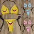 Funny Face Bikini Set - MiamiTeenyWeenyBikini.Com