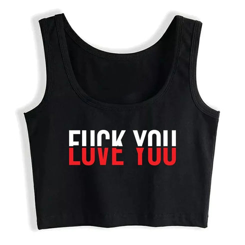 Love/Fuck You Tank Top - MiamiTeenyWeenyBikini.Com