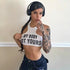 My Body Not Yours Crop Top - MiamiTeenyWeenyBikini.Com