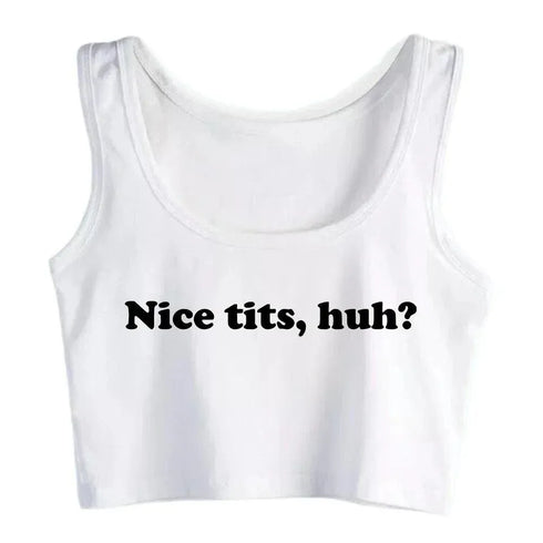 Nice Tits Crop Top - MiamiTeenyWeenyBikini.Com