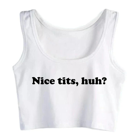 Nice Tits Crop Top - MiamiTeenyWeenyBikini.Com