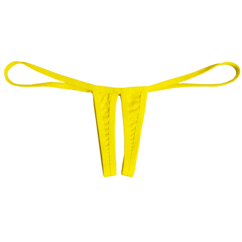 Sexy Low-Waist Open-Crotch Thong Bikini - MiamiTeenyWeenyBikini.Com
