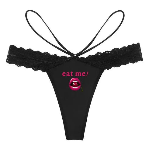 EAT ME Panties - MiamiTeenyWeenyBikini.Com