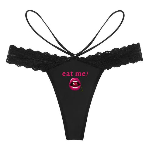 EAT ME Panties - MiamiTeenyWeenyBikini.Com