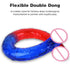 Double Head Two Colors Realistic Dildo - MiamiTeenyWeenyBikini.Com