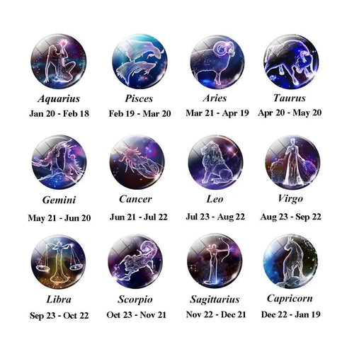 12 Zodiac Sign Constellation Bracelet - MiamiTeenyWeenyBikini.Com