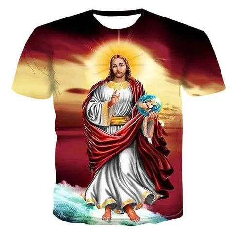 Jesus 3D Print T-Shirt - MiamiTeenyWeenyBkini.Com