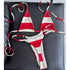 Stripe Brazilian Bikini Set - MiamiTeenyWeenyBikini.Com