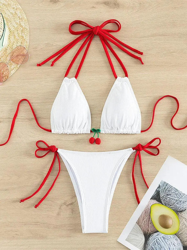 Strawberry Designer Bikini - MiamiTeenyWeenyBikini.Com