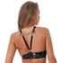 Wet Look Patent Leather Open Nipples Bra