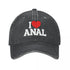 I Love ANAL Denim Baseball Cap - MiamiteenyWeenyBikini.Com