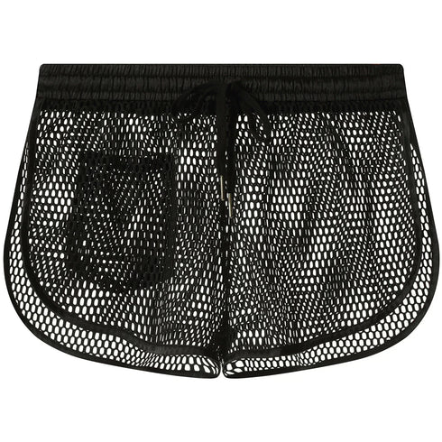Men's See-Through Fishnet Swim Trunks - MiamiTeenyWeenyBikini.Com