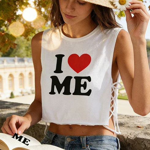 I LOVE ME Top - MiamiTeenyWeenyBikini.Com