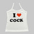 I Love Cock Tank Top - MiamiTeenyWeenyBikini.Com