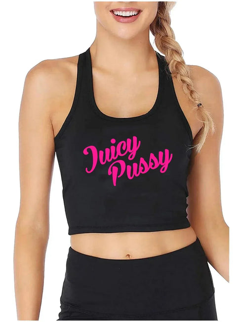 Juicy Pussy Crop Top - MiamiTeenyWeenyBikini.Com