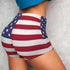 American Flag High Waist Workout & Yoga Shorts –MIamiTeenyWeenyBikini.Com