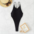 Black Backless Thong Swimsuit - MiamiTeenyWeenyBikini.Com