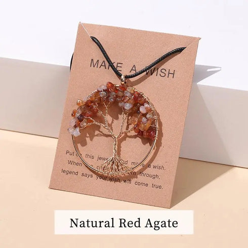7 Chakras Tree Of Life Pendant