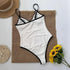 Black White One Piece Swimsuit - MiamiTeenyWeenyBikini.Com